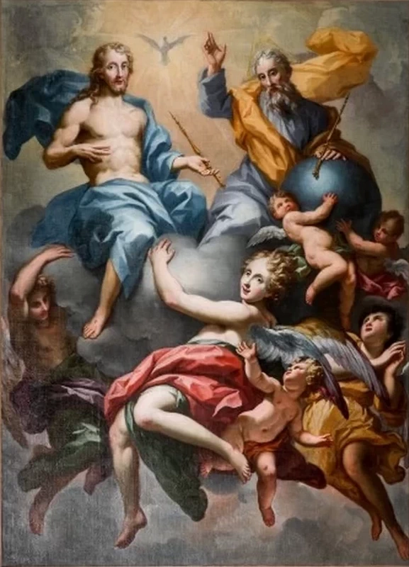 Pier Dandini - Trinità e angeli, Montebuoni chiesa di san Pietro